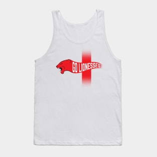 Go Lionesses - get behind the England football team Tank Top